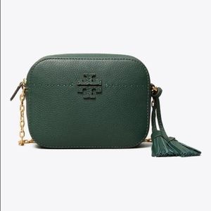 Tory Burch McGraw Camera Bag in Pine